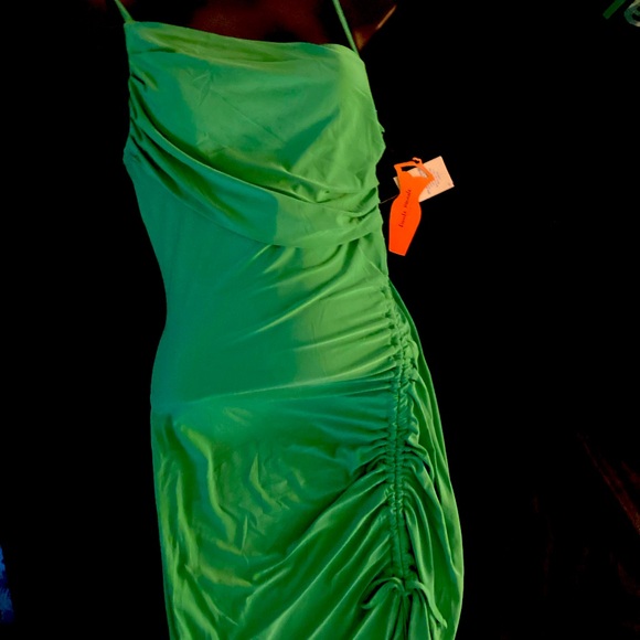 Haute Monde Ruched Drawstring Mini Dress - Picture 5 of 5